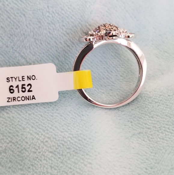 rsc Jewelry Nwt Turtle Tortoise Ring Cubic Zirconia Rsc Poshmark